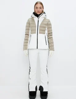 Skidjackor*8848 Altitude Audrey W Ski Jacket - Blanc/Lt Beige