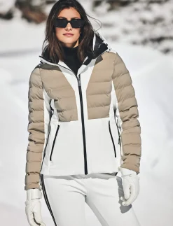 Skidjackor*8848 Altitude Audrey W Ski Jacket - Blanc/Lt Beige