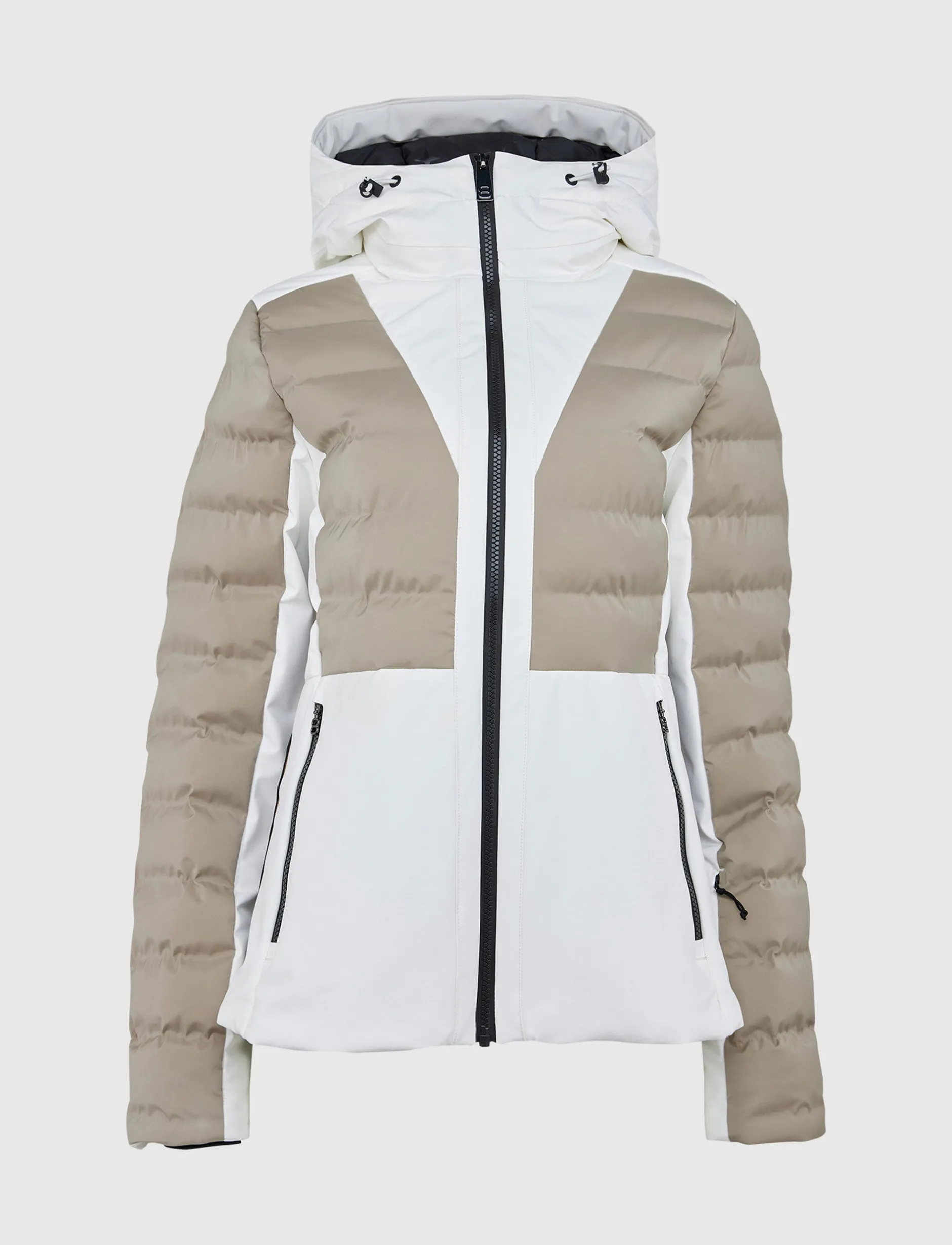 Skidjackor*8848 Altitude Audrey W Ski Jacket - Blanc/Lt Beige