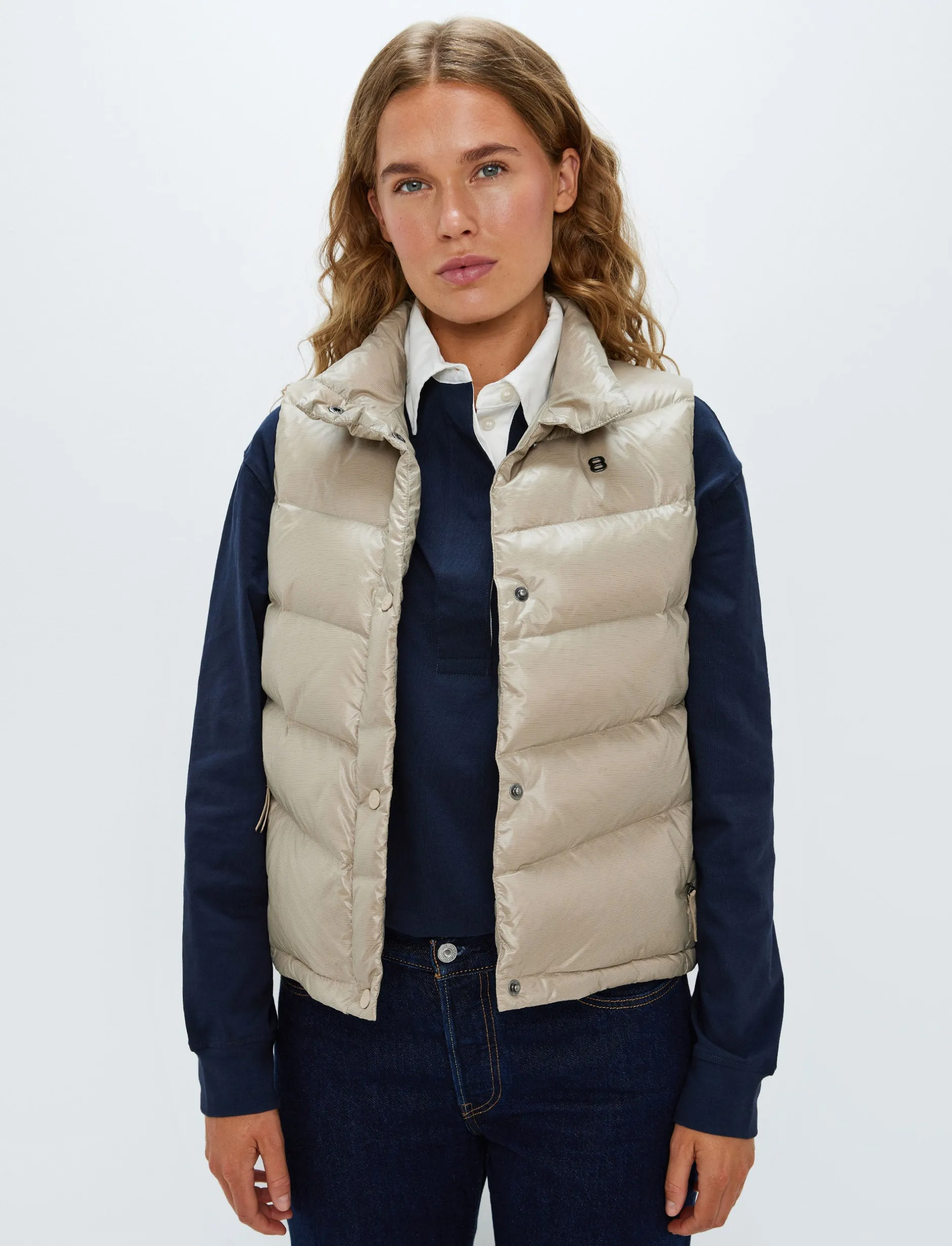 Dunjackor|Jackor*8848 Altitude Bella W Down Vest - Lt Beige