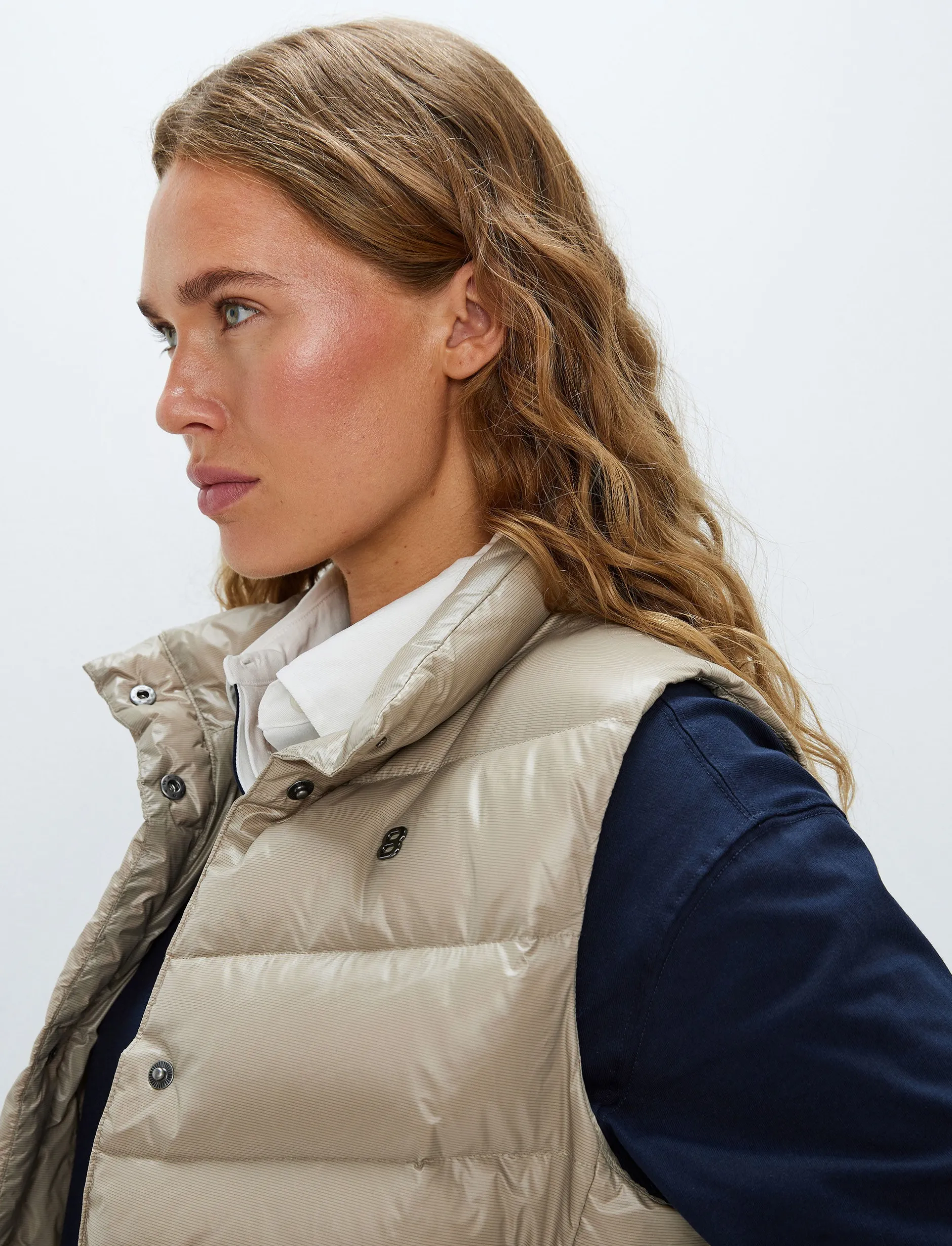 Dunjackor|Jackor*8848 Altitude Bella W Down Vest - Lt Beige