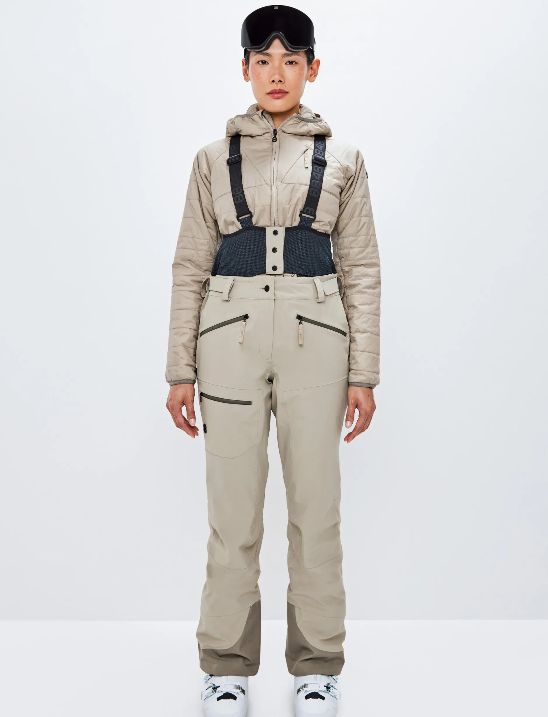 Skidbyxor*8848 Altitude Chloe W Shell Pant - Lt Fallen Rock