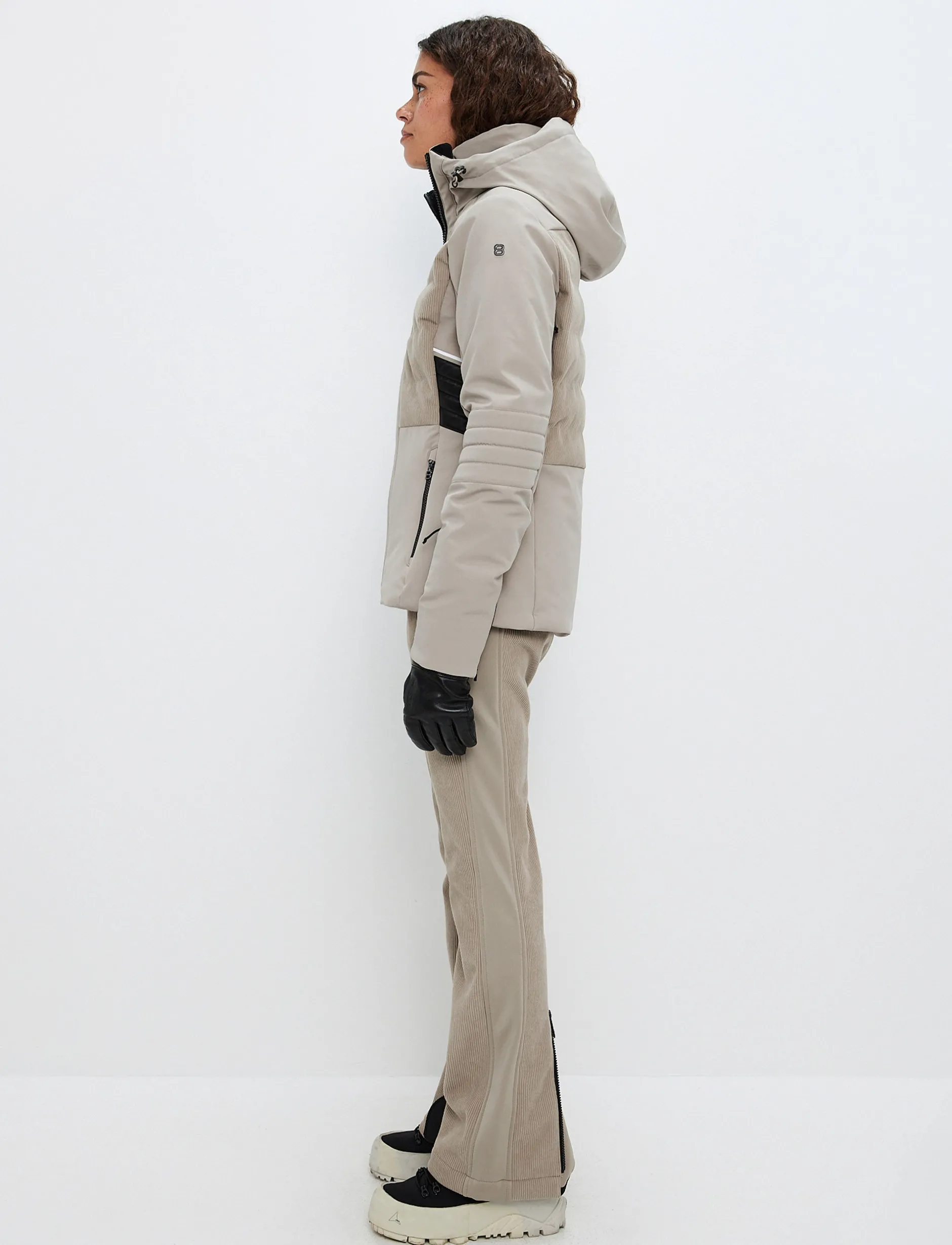 Skidjackor*8848 Altitude Clarice W Cord Ski Jacket - Lt Beige