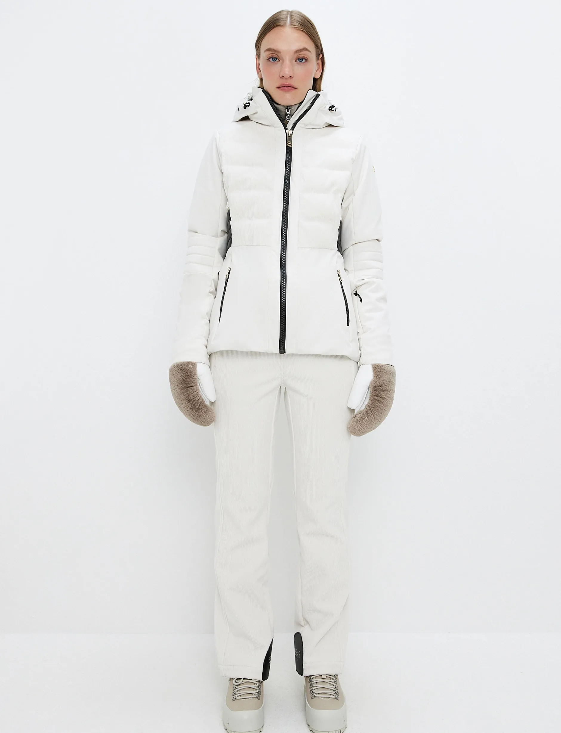 Skidjackor*8848 Altitude Clarice W Cord Ski Jacket - Winter White