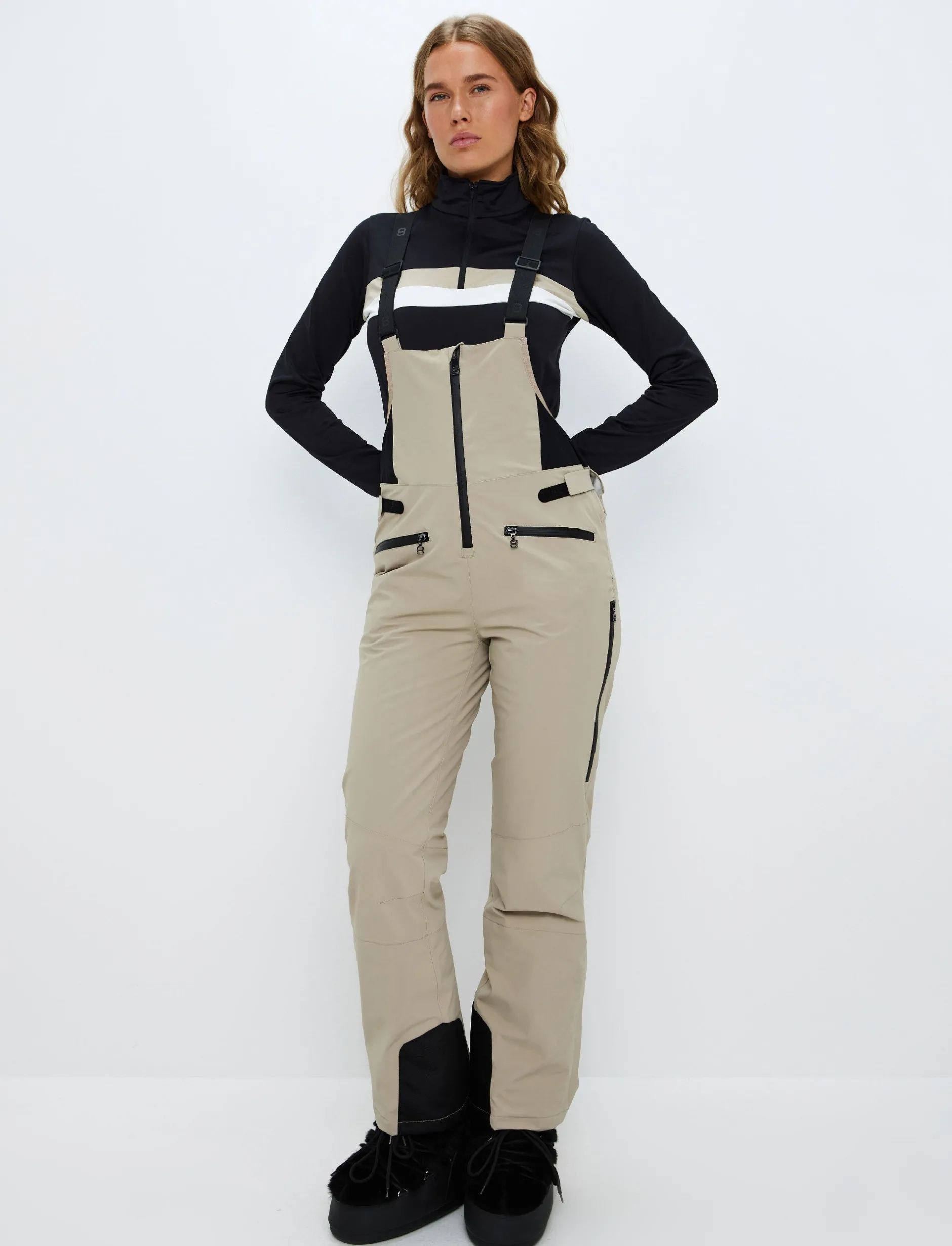 Skidbyxor*8848 Altitude Daniella 2.0 W Bib Pant - Lt Beige