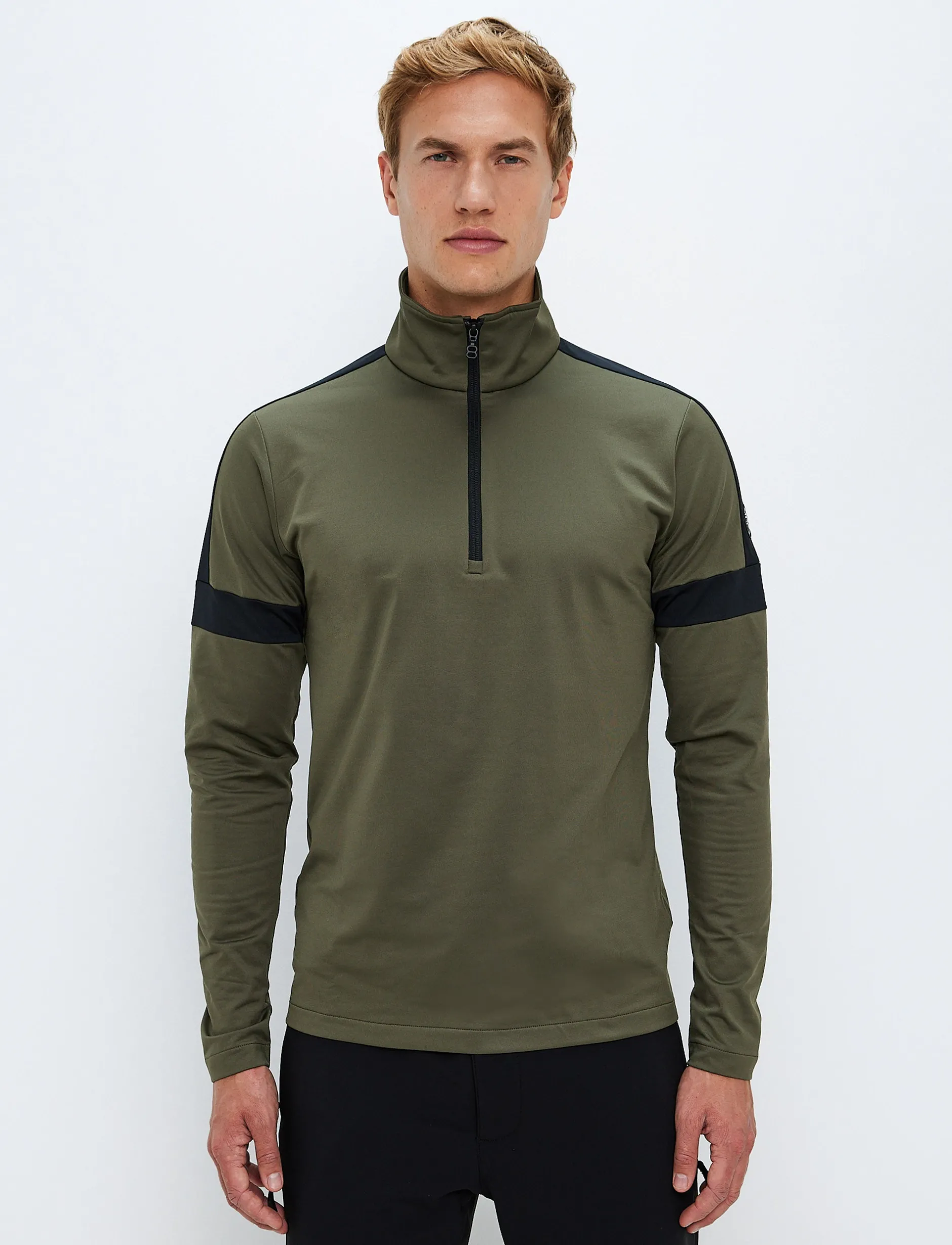 Mellanlager*8848 Altitude Dino 1/2 Zip Sweat - Army Green