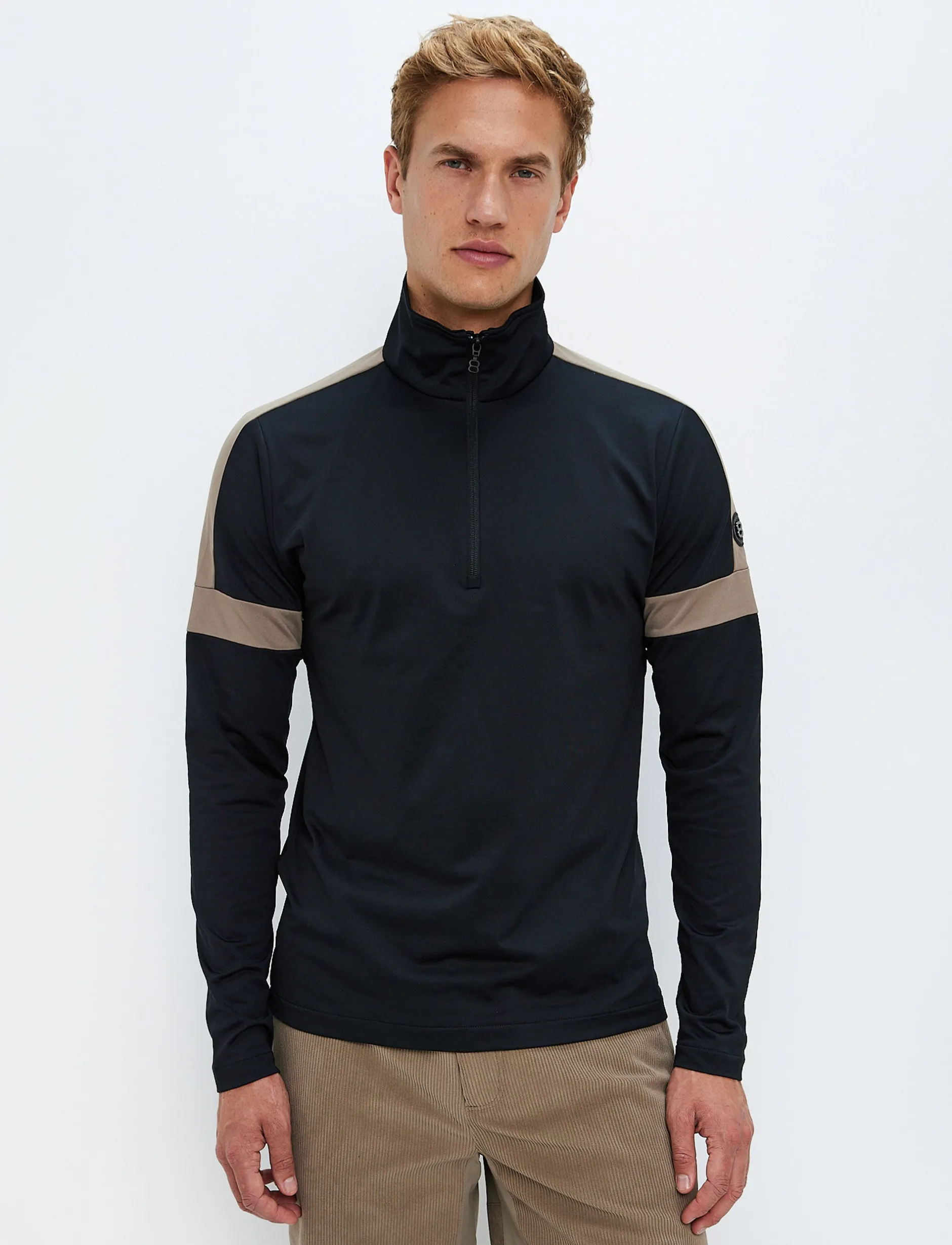 Mellanlager*8848 Altitude Dino 1/2 Zip Sweat - Black
