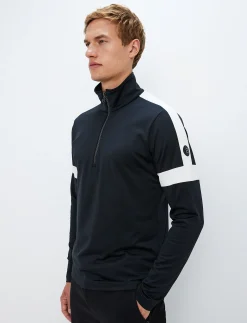 Mellanlager*8848 Altitude Dino 1/2 Zip Sweat - Black/White