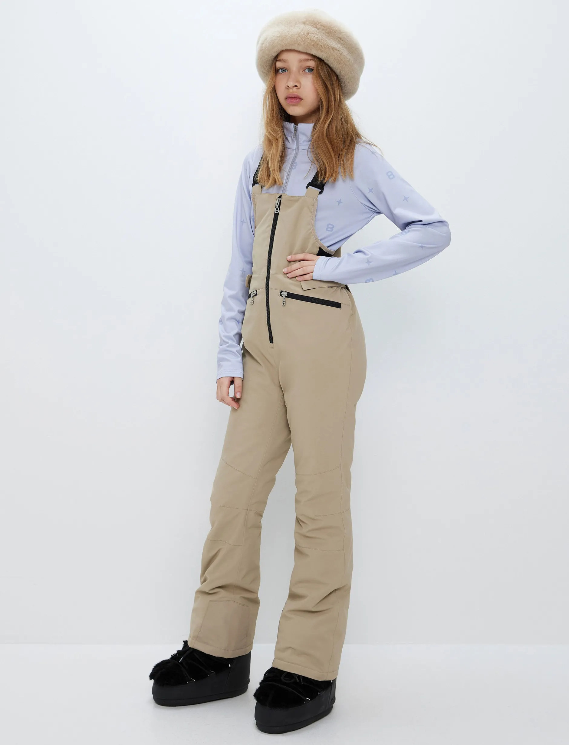 Skidbyxor*8848 Altitude Ella JR Bib Pant - Lt Fallen Rock