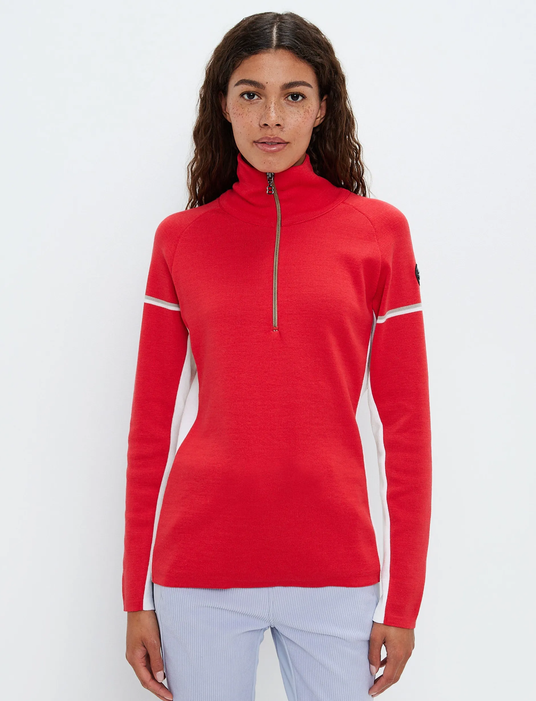 Tröjor|Mellanlager*8848 Altitude Ember W Merino Sweat - Poinsetta Red