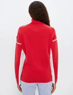 Tröjor|Mellanlager*8848 Altitude Ember W Merino Sweat - Poinsetta Red