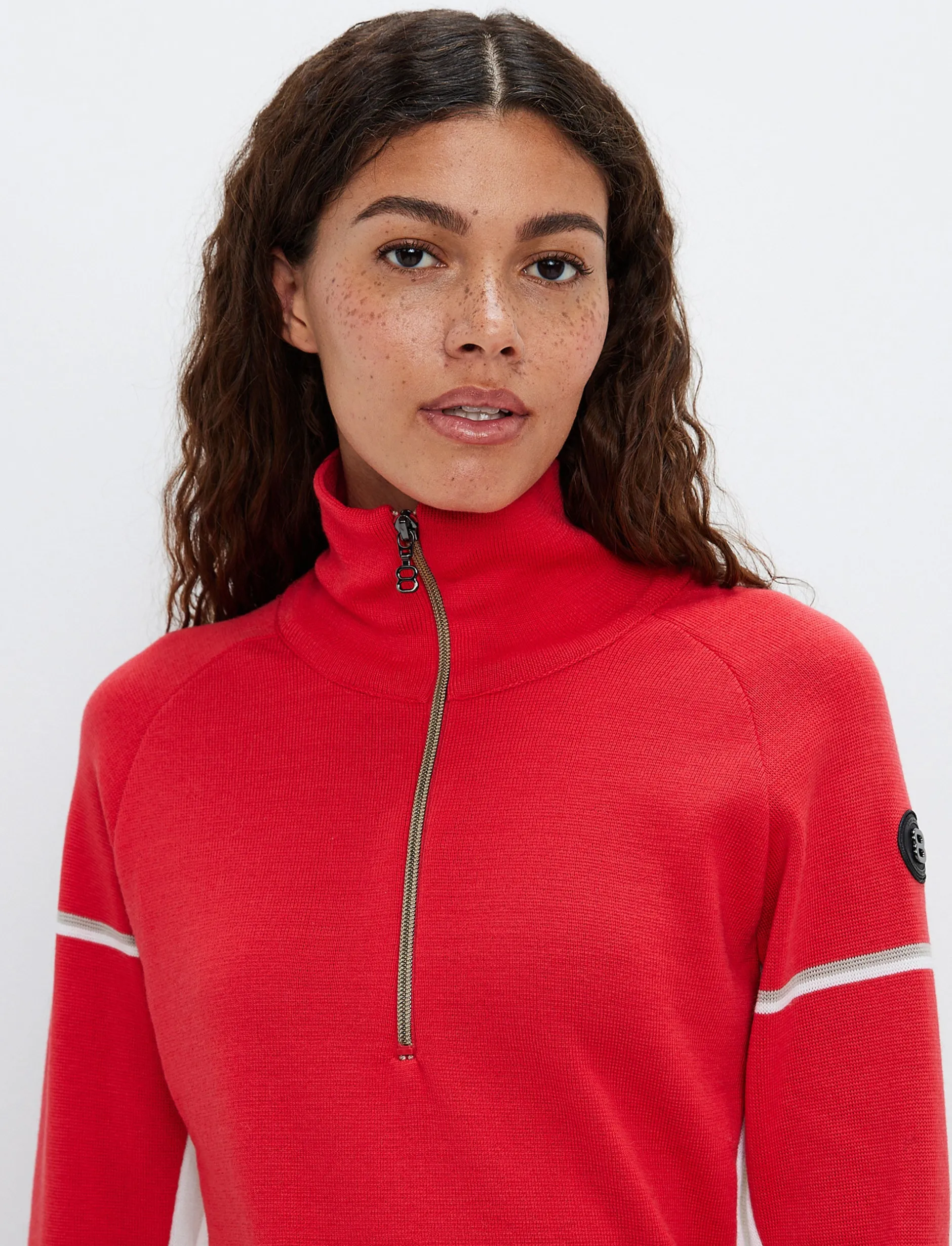Tröjor|Mellanlager*8848 Altitude Ember W Merino Sweat - Poinsetta Red