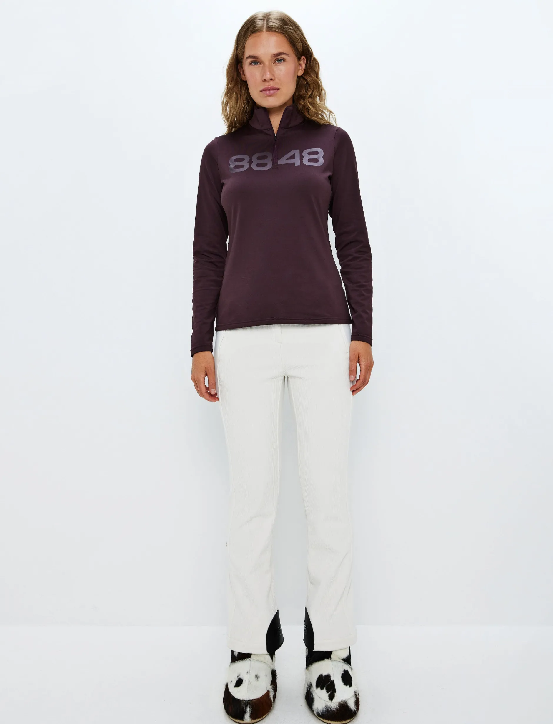 Mellanlager*8848 Altitude Fairlee W Sweat - Dk Burgundy