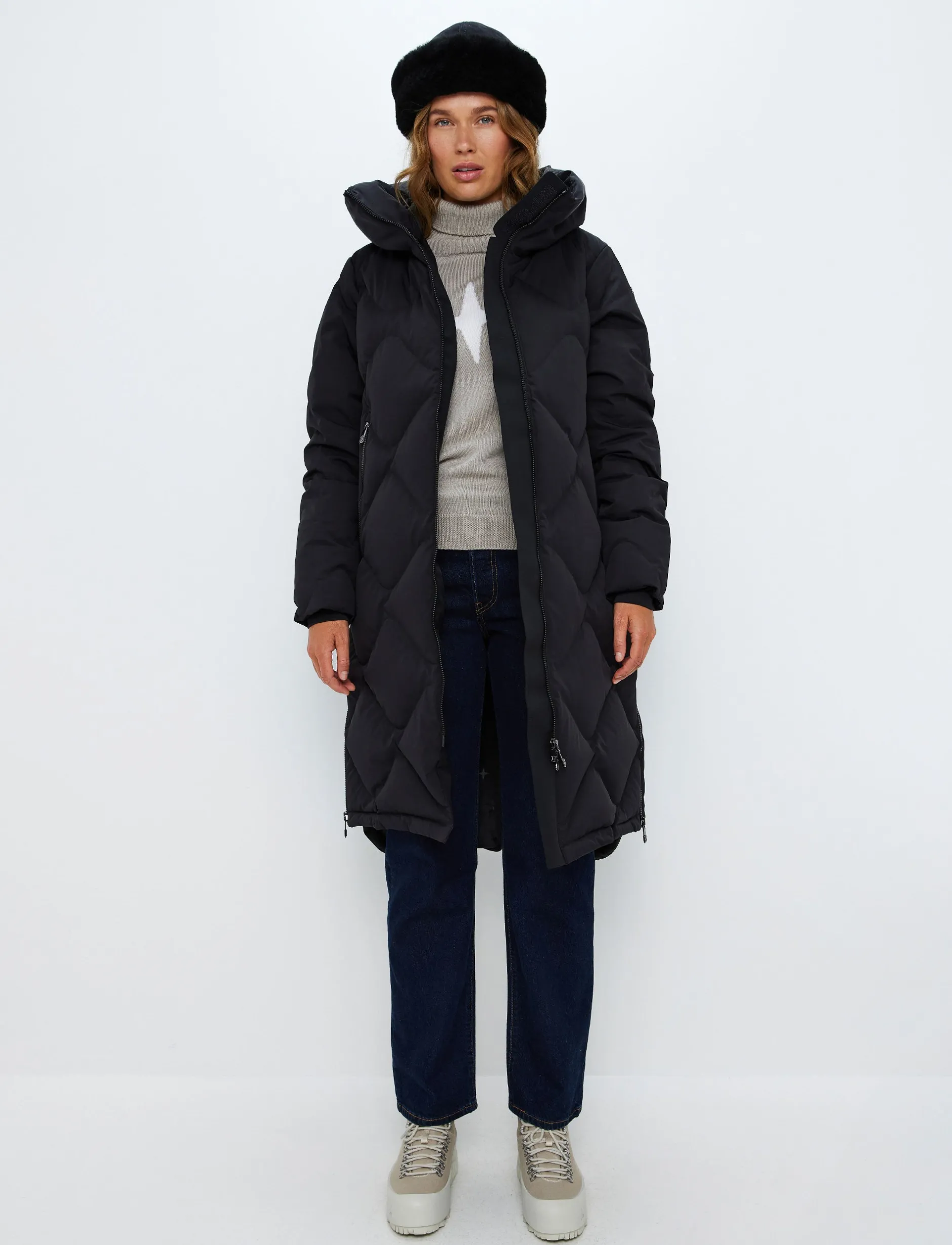 Dunjackor*8848 Altitude Gwen W Down Coat - Black
