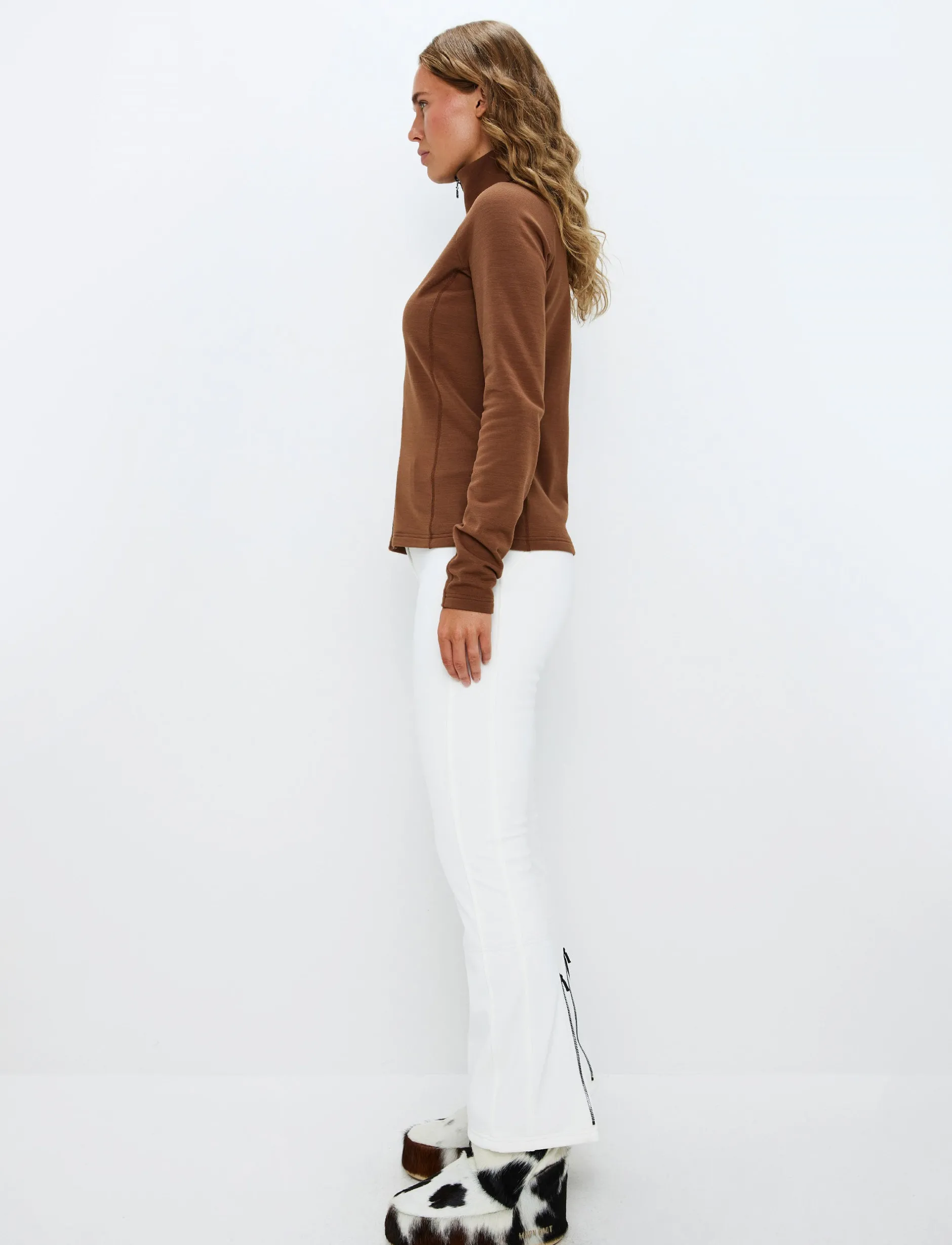 Tröjor|Mellanlager*8848 Altitude Hallie W Wool Sweat - Cashmere Brown