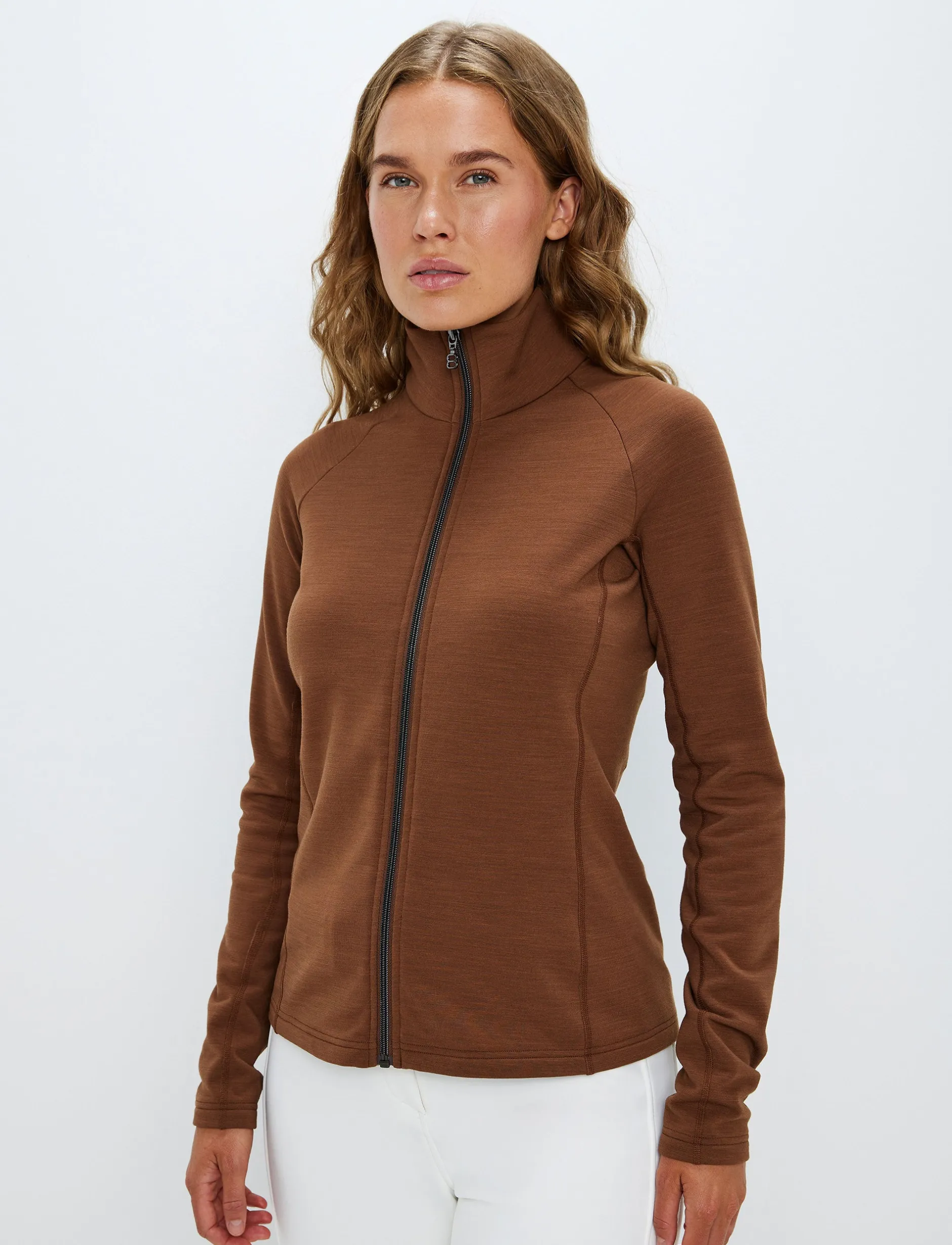 Tröjor|Mellanlager*8848 Altitude Hallie W Wool Sweat - Cashmere Brown