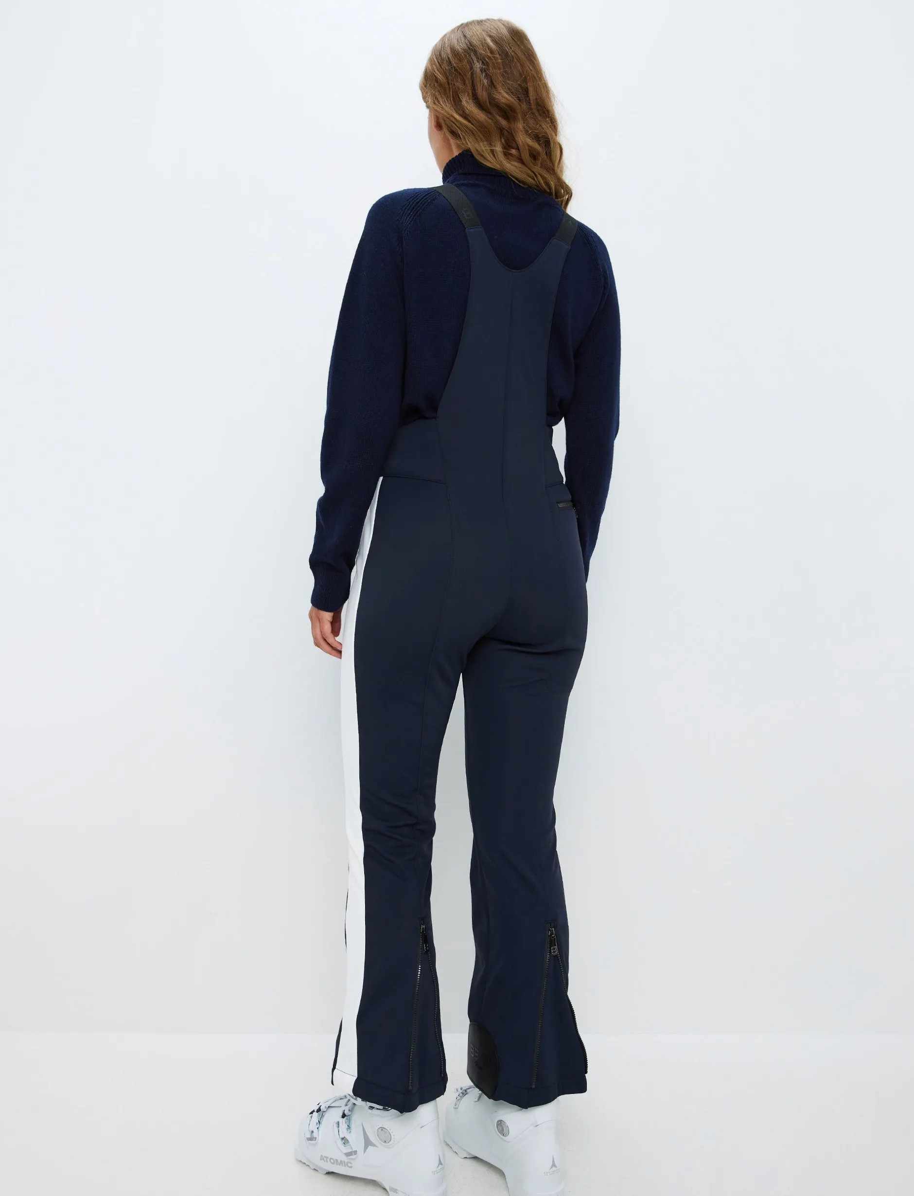 Skidbyxor*8848 Altitude Maya W Bib Pant - Navy/Blanc