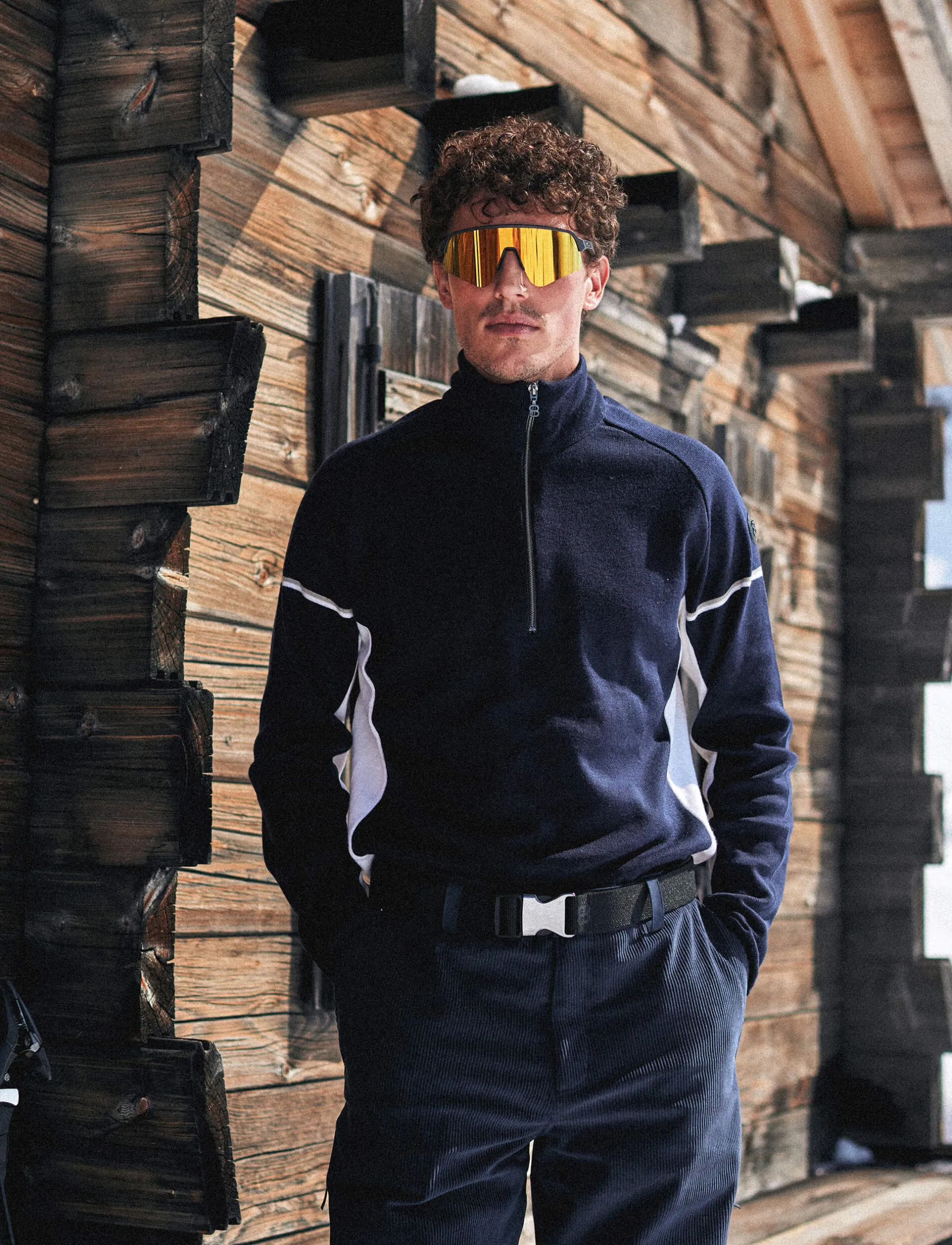 Tröjor|Mellanlager*8848 Altitude Moritz Merino Sweat - Navy