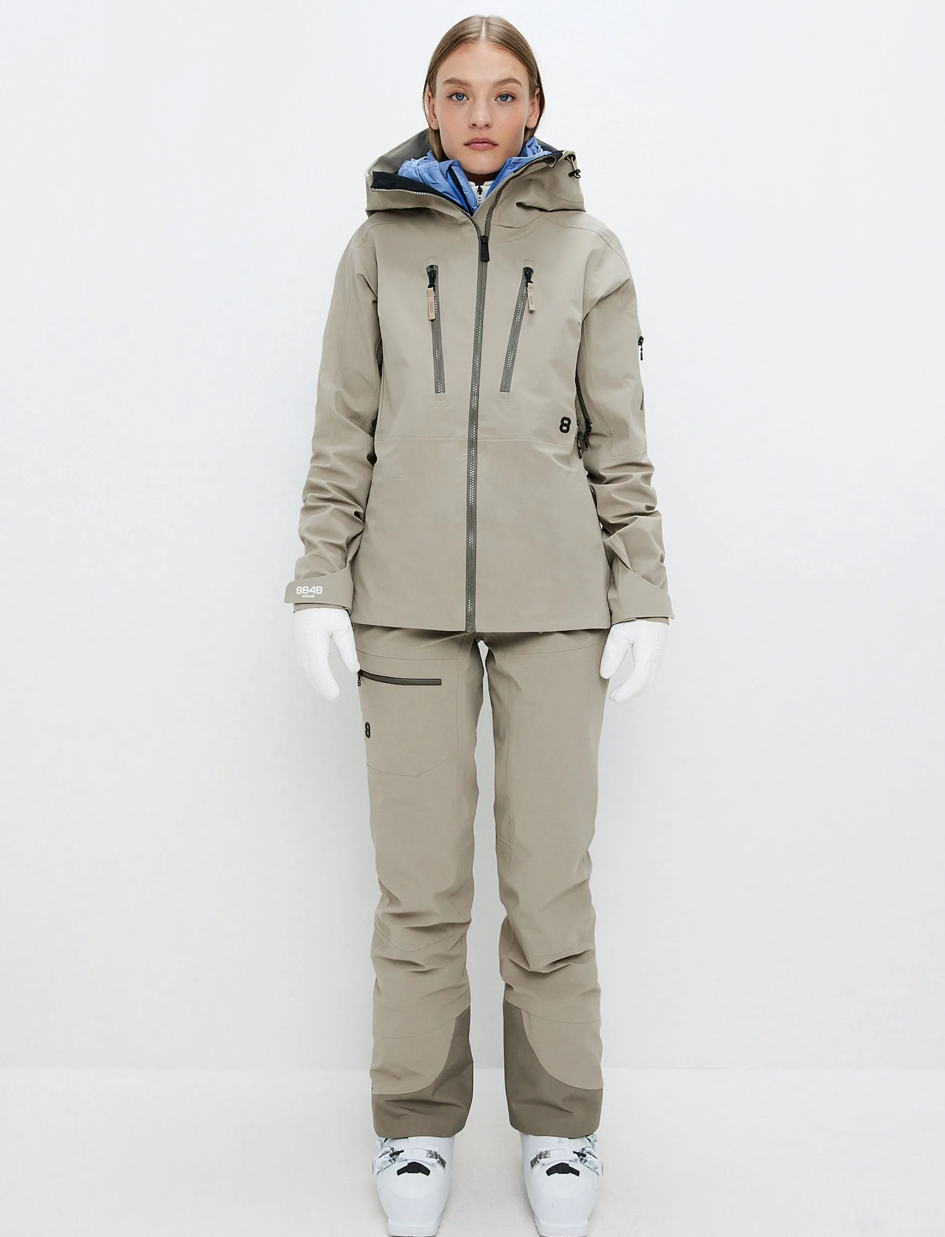 Skidjackor|Skaljackor*8848 Altitude Pow 3.0 W Shell Jacket - Lt Fallen Rock