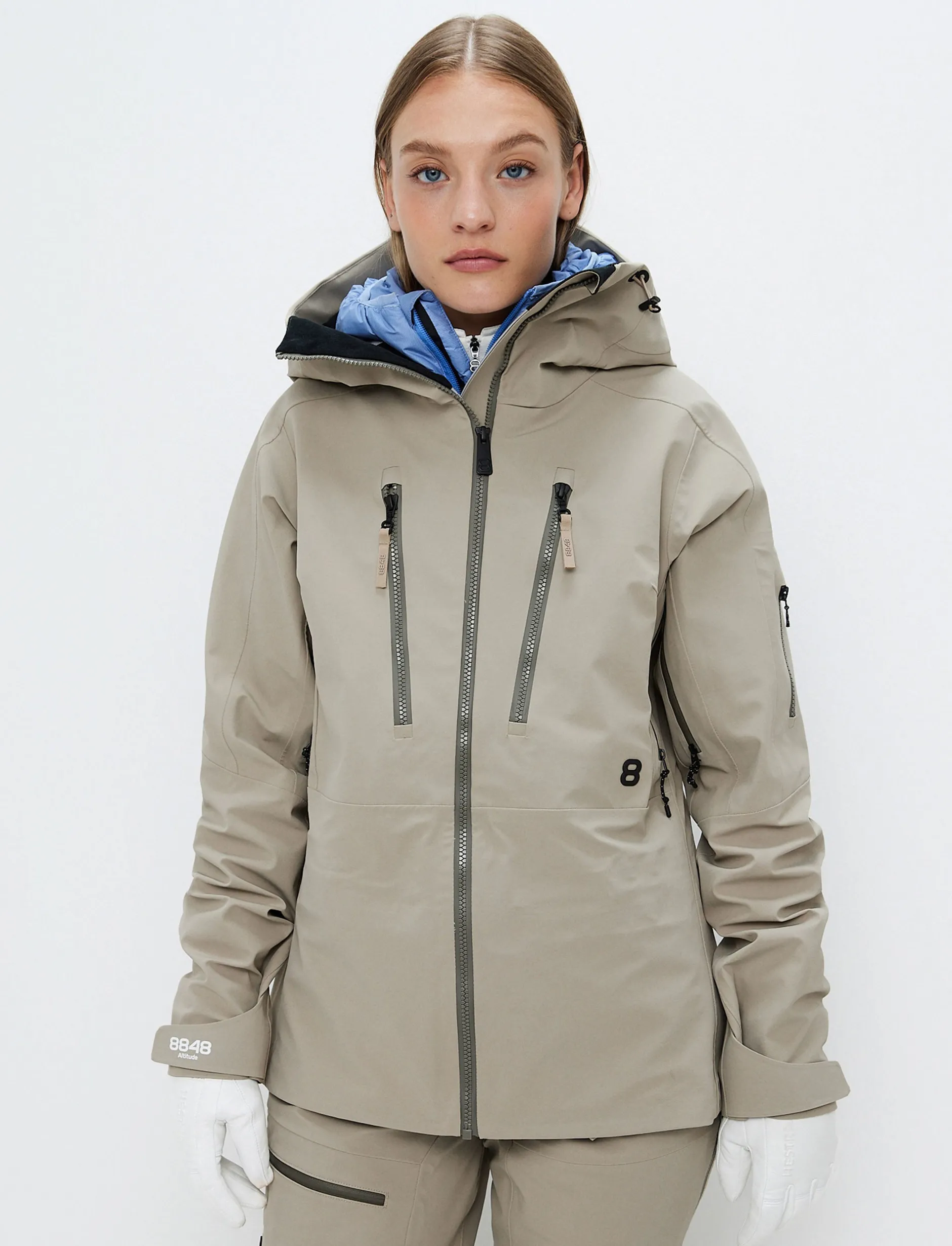Skidjackor|Skaljackor*8848 Altitude Pow 3.0 W Shell Jacket - Lt Fallen Rock