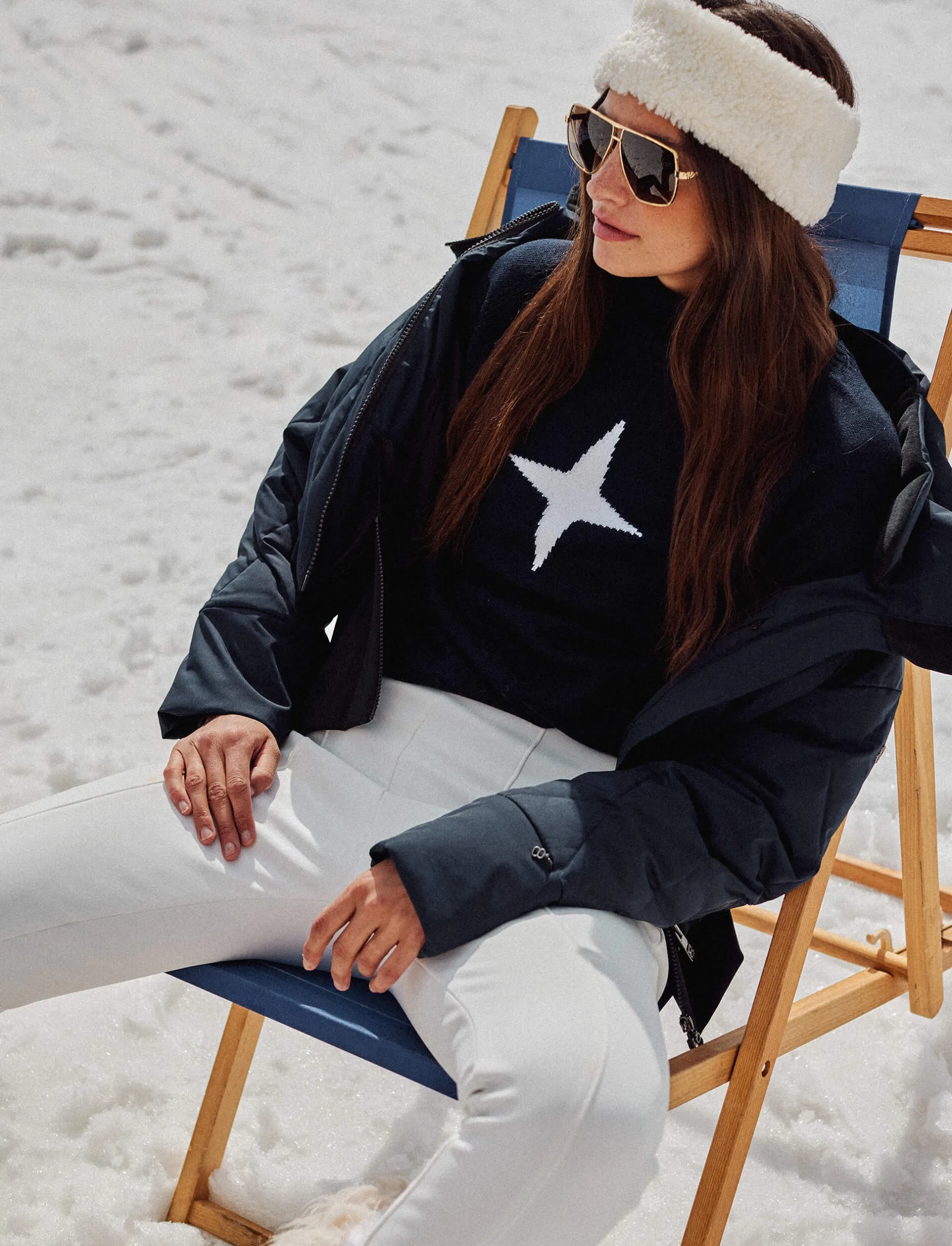 Tröjor|Mellanlager*8848 Altitude Snow Star W Seat - Navy