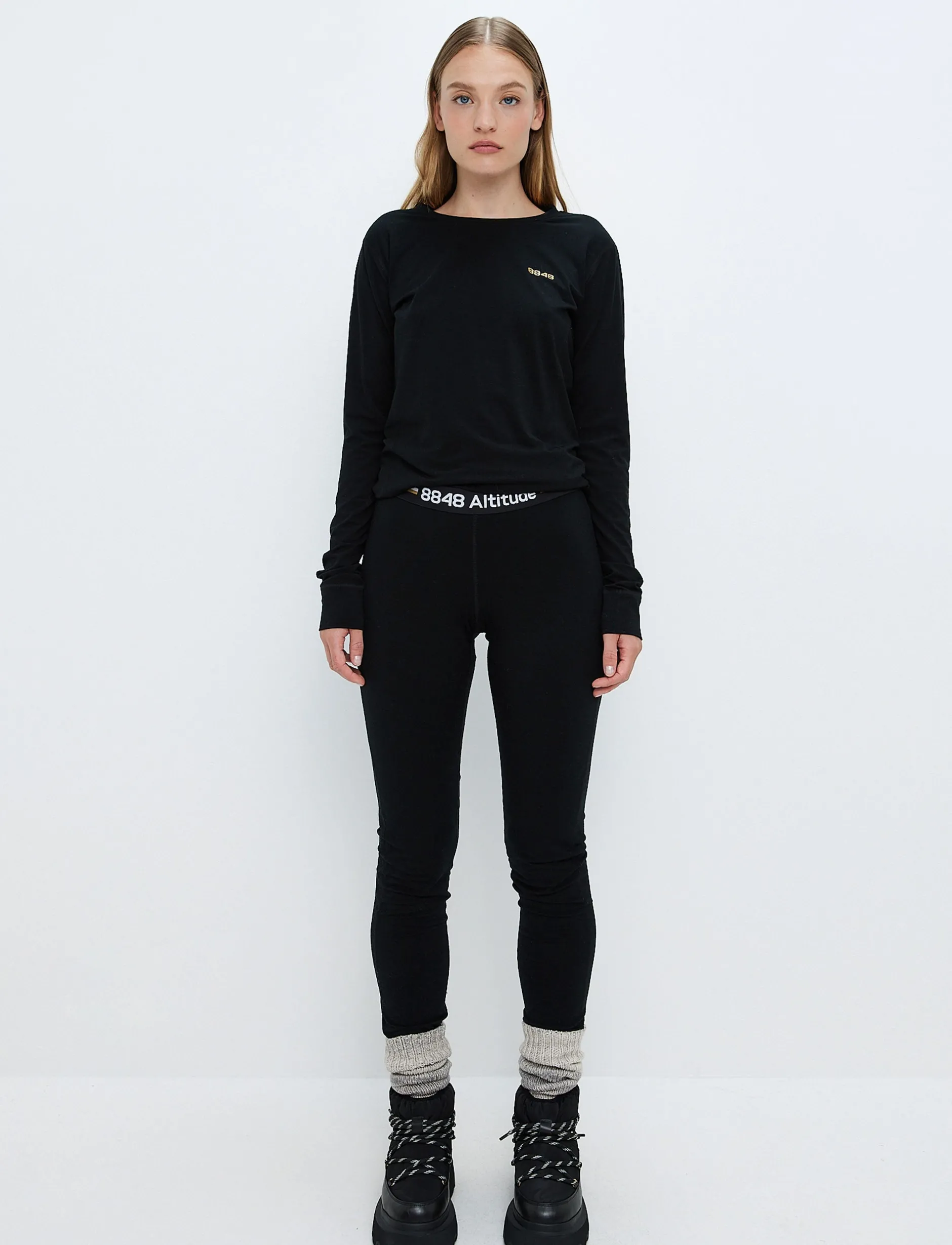 Mellanlager*8848 Altitude Sol W Wool Pant - Black