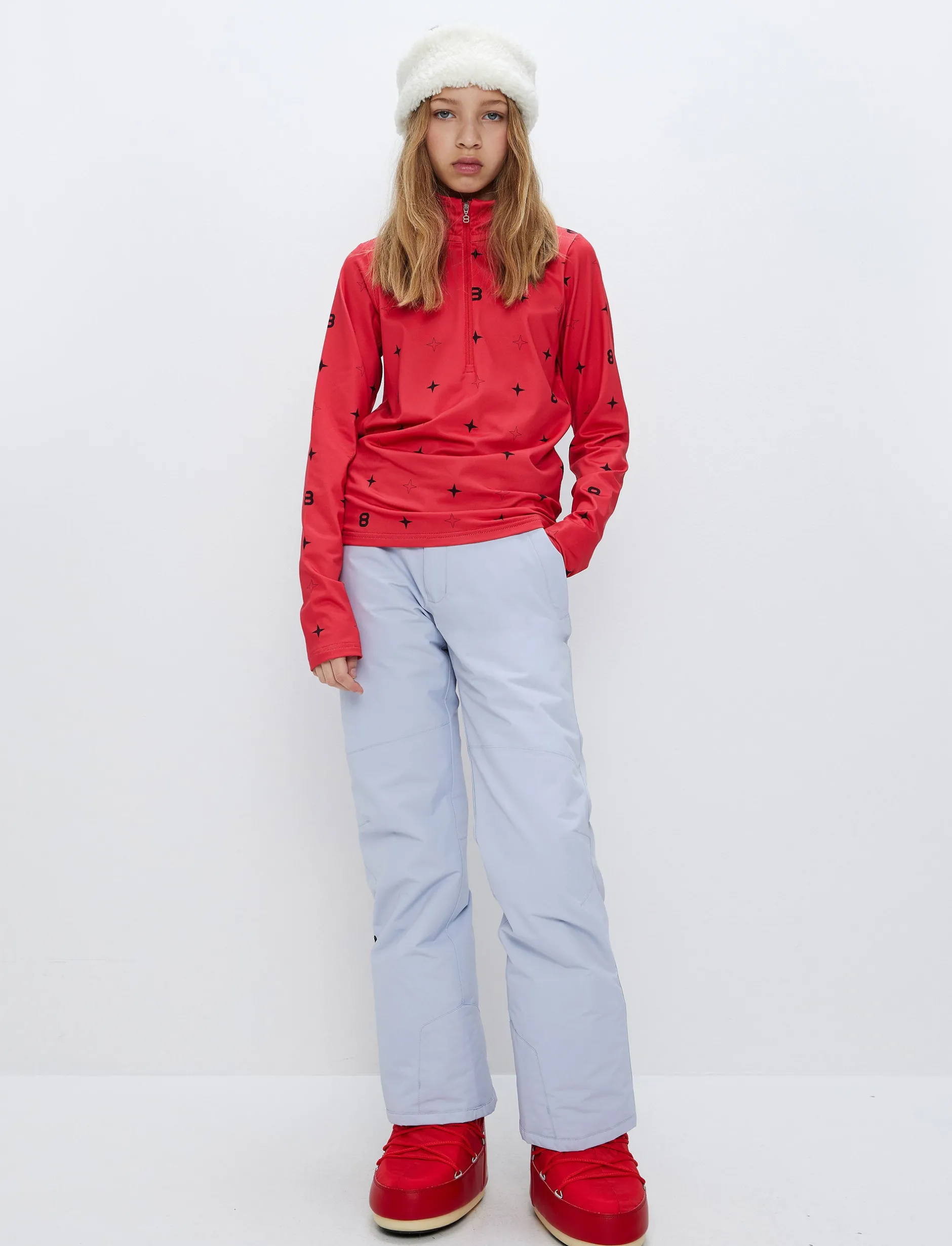 Mellanlager*8848 Altitude 8 Star Jr Sweat - Poinsetta Red