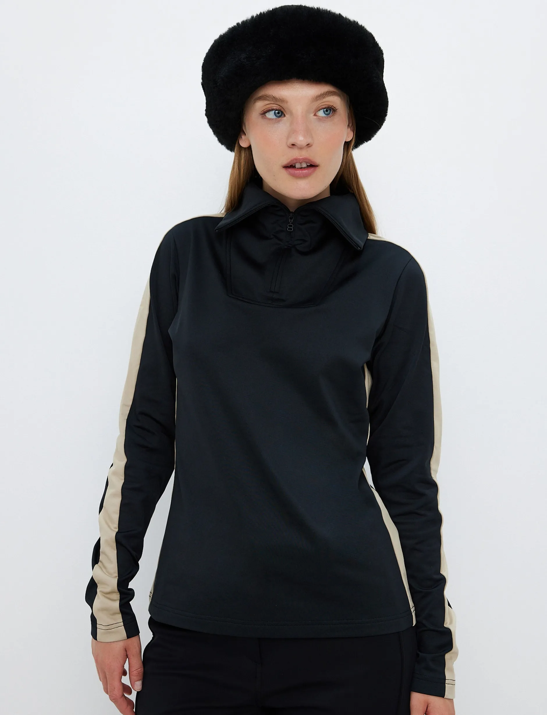 Mellanlager*8848 Altitude Vanessa W 1/2 Zip Sweat - Black
